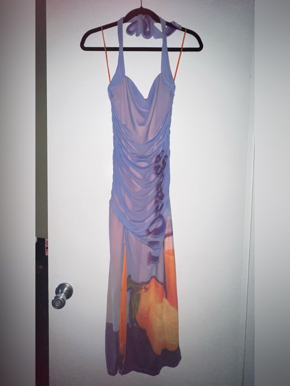 Silence + Noise | L’Orange Midi Halter Dress